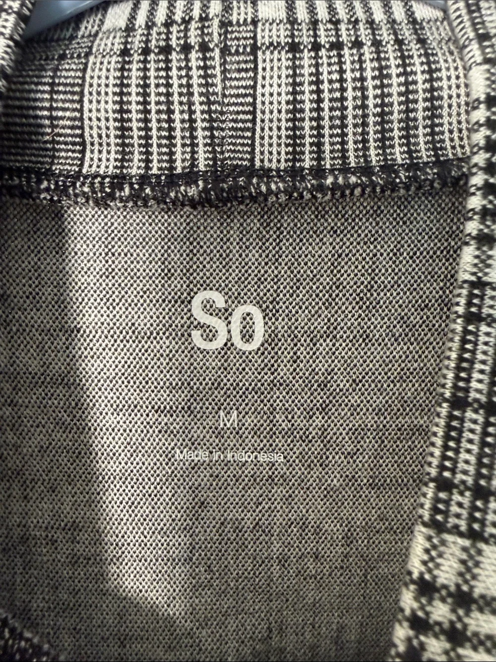 SO Gray Plaid Mock Neck Mini Dress